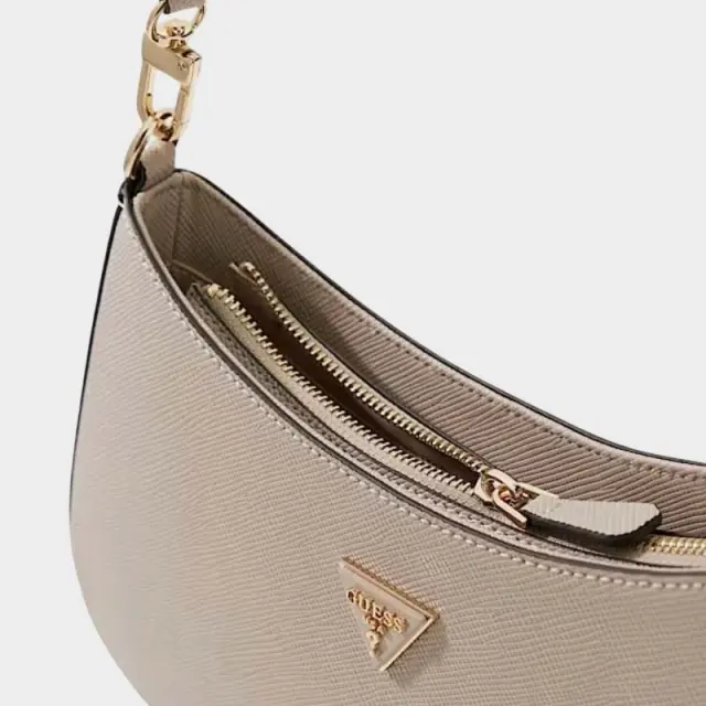 Guess - Γυναικεία Τσάντα Ώμου Noelle II HWZG9672180-BEI Μπεζ 2