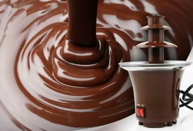 Mini Fondue Συντριβάνι Σοκολάτας με 3 Επίπεδα 500gr Καφέ 2