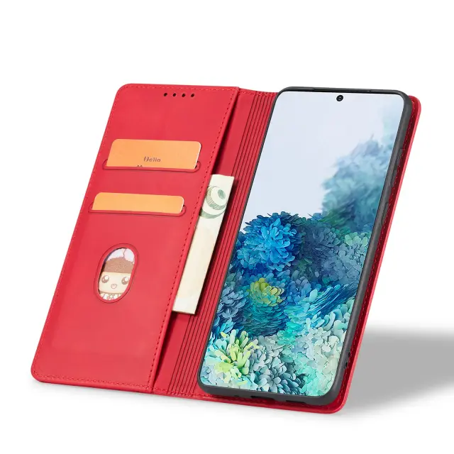 Bodycell Book Case Pu Leather Samsung S23 Plus 5G Red 2