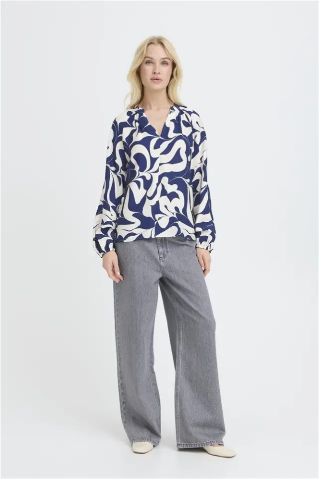 Μπλούζα εμπριμέ, BYIKAIA BLOUSE, B.young - 34 3