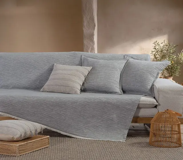 ΡΙΧΤΑΡΙ ΔΙΘΕΣΙΟΥ ΚΑΝΑΠΕ ZEBRA 170X250 NEF-NEF HOMEWARE, 80% BAMB-20% ΠΟΛ - GREY (040334)