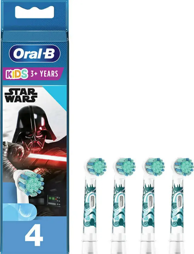 Oral-B Ανταλλακτικό για Ηλεκτρική Οδοντόβουρτσα Stages Power σε Χρώμα Star Wars για 3+ χρονών 4τμχ