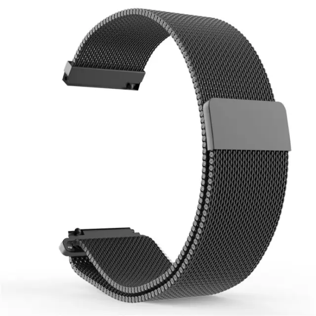 Milanese Μεταλλικό Λουράκι Smartwatch 20mm- Μαύρο ΟΕΜ