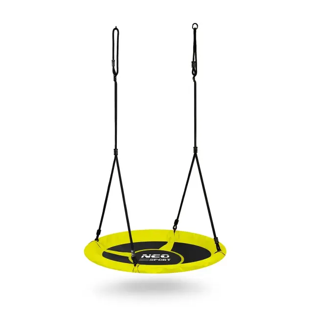 NEO Sport Κούνια Φωλιά Κρεμαστή Υφασμάτινη 100cm Κίτρινη 2
