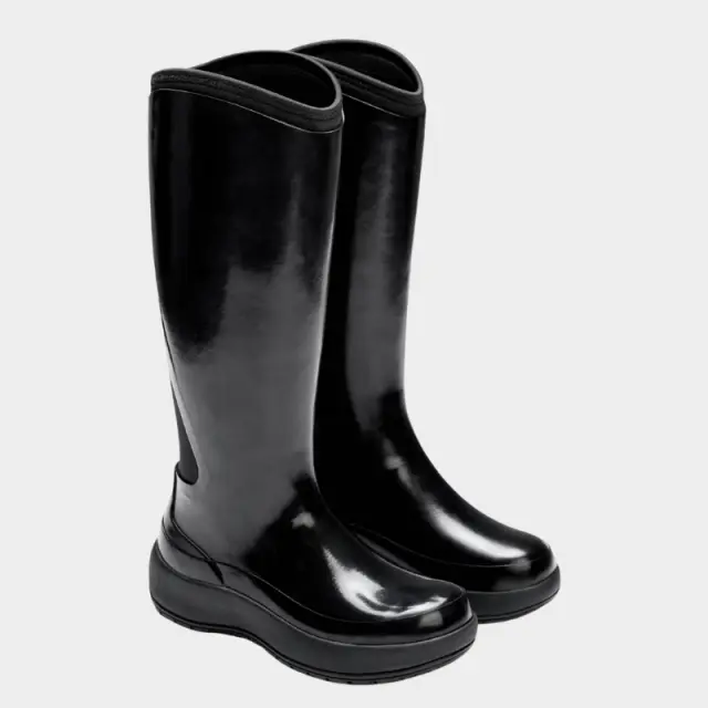 Μπότες Rains The Dry Boot W High W3 70220-157 Black Gloss Μαύρο - 37 2