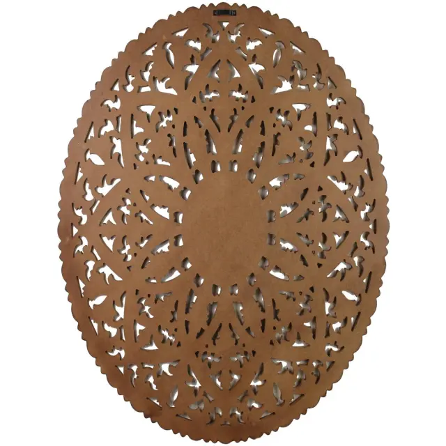 Διακοσμητικό Τοίχου Καφέ MDF 90x2x90cm 2