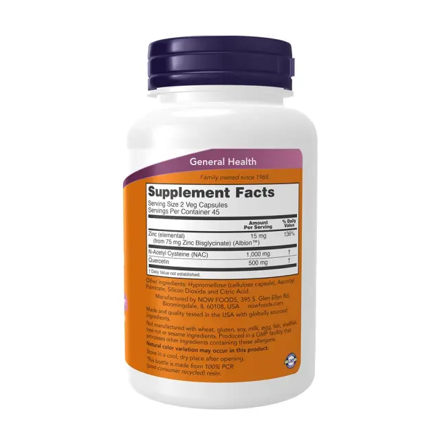 Now Foods NAC Quercetin & Zinc 2