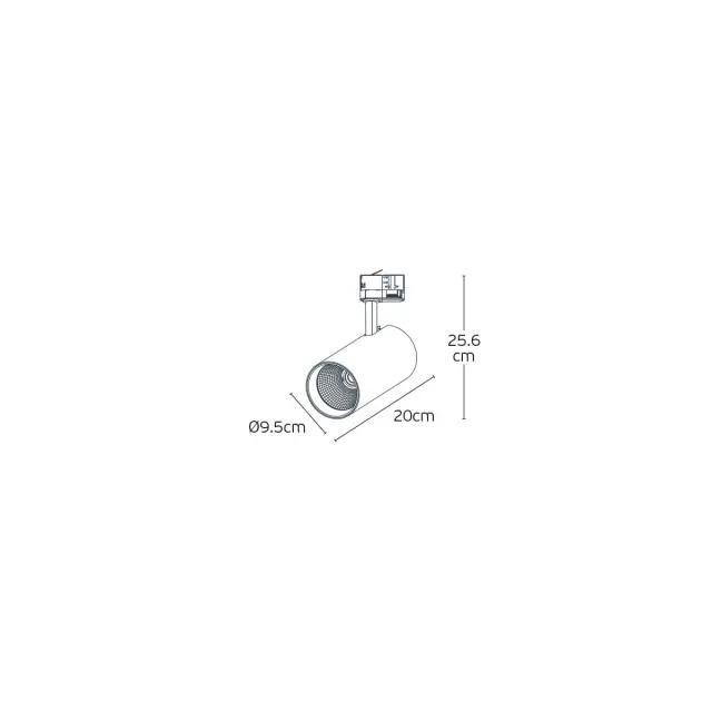 Edo Φωτιστικό ράγας LED CCT 40W 38° dimmable λευκό Άσπρο 2