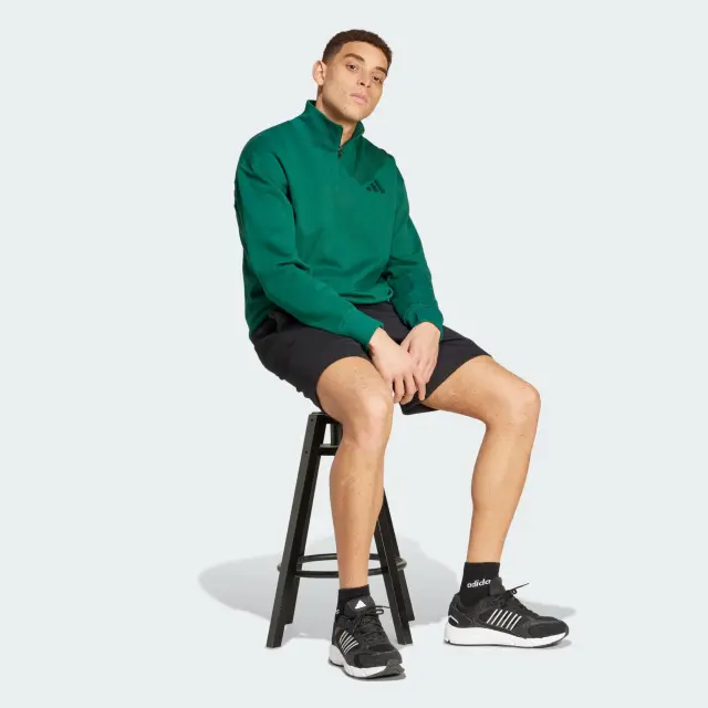 adidas Sportswear Men's All SZN Fleece Shorts Μαύρο IX1251 (adidas Sportswear) - Large 3