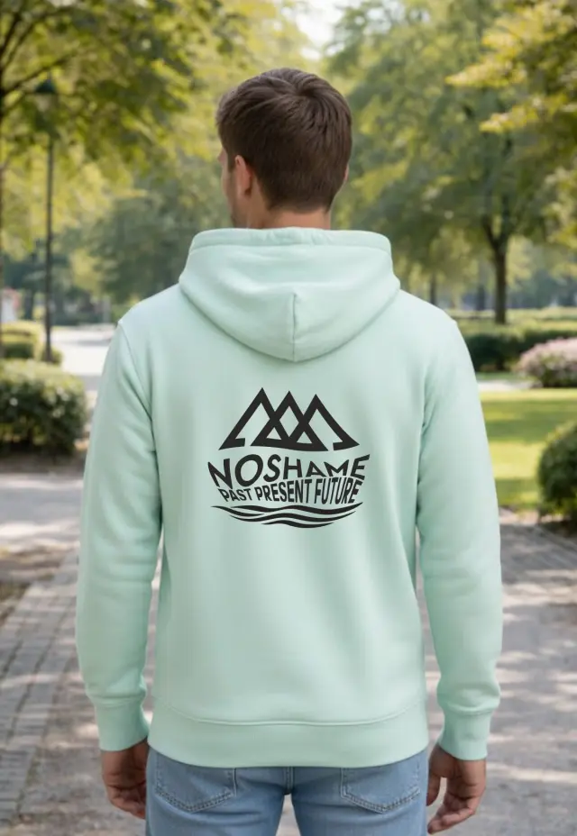Φούτερ Noshame® Φυστικί με τύπωμα - 522604 - XXL