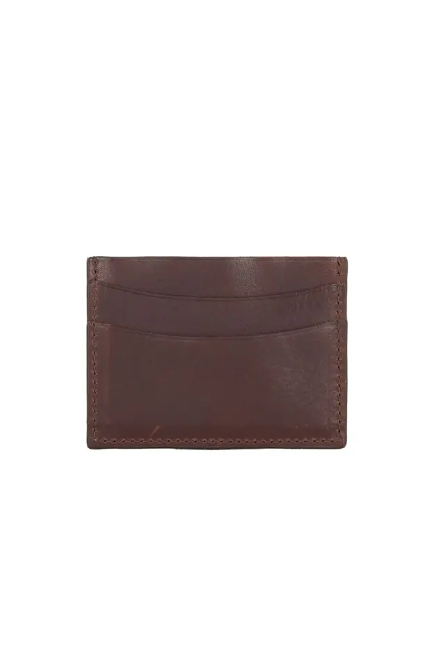 Wrangler Μικρό Δερμάτινο Πορτοφόλι 112387610 - Dark Cognac 3