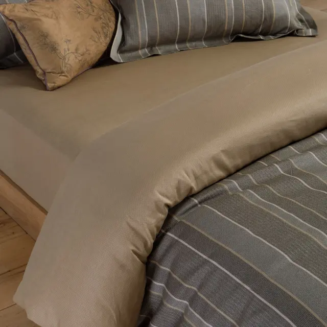 Σετ Σεντόνια King Size 4 Τεμαχίων Nef-Nef Draft Olive/Grey 270x280 3