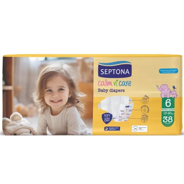 Septona Calm N' Care Πάνες Extra Large No6 (13-20Kg) 38τεμ