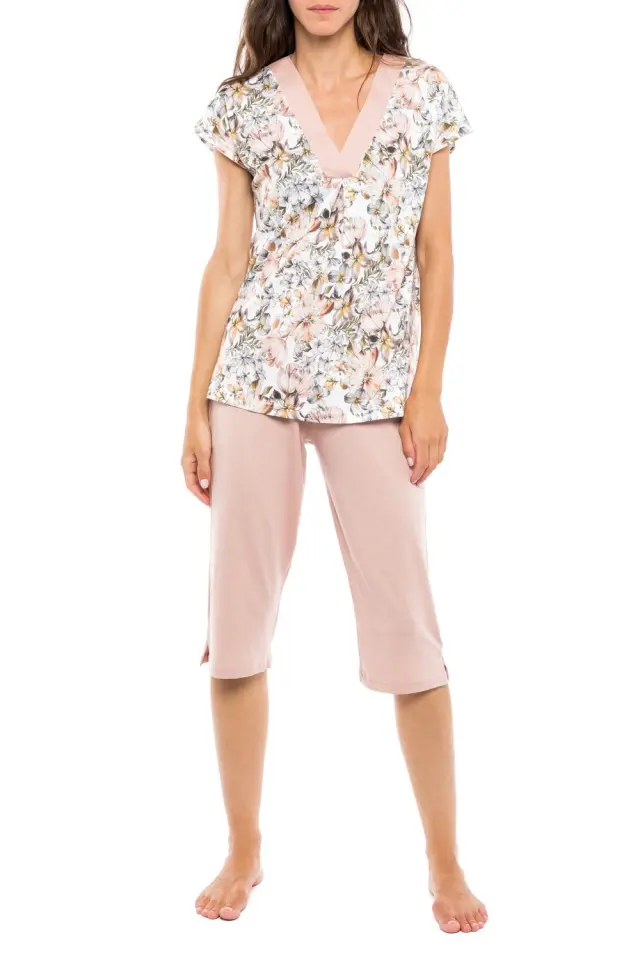 S1131 - Type - PYJAMA CAPRI YELLOW FLOWER 3