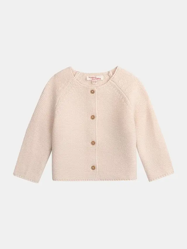 Βρεφική Ζακέτα για Κορίτσια Knit Pink ΡΟΖ - 3-6 μηνών