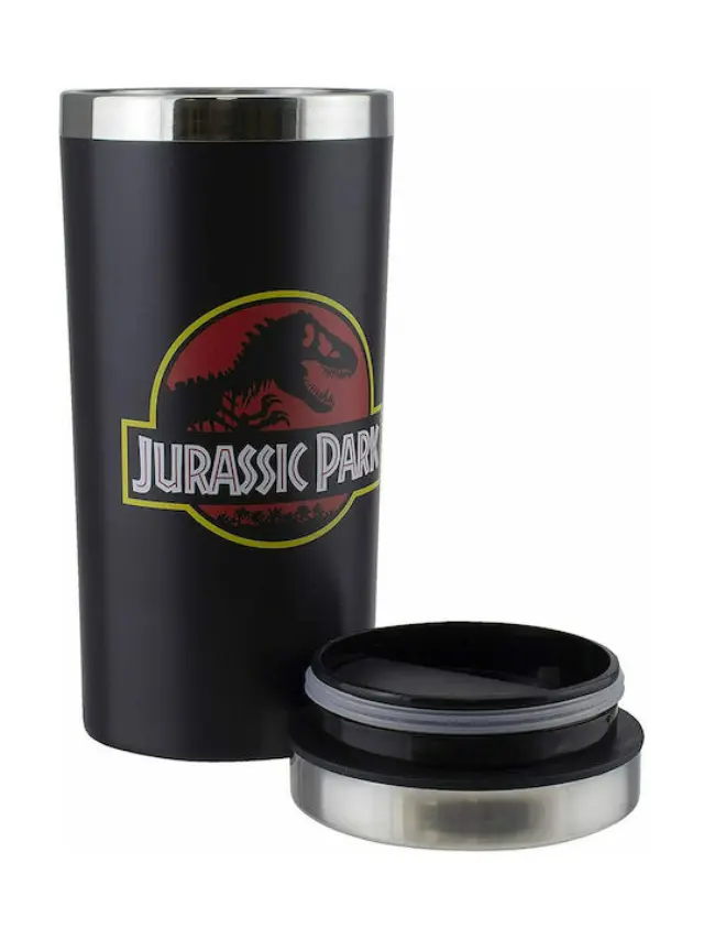 Paladone Jurrasic Park Κούπα Μεταλλική Μαύρη