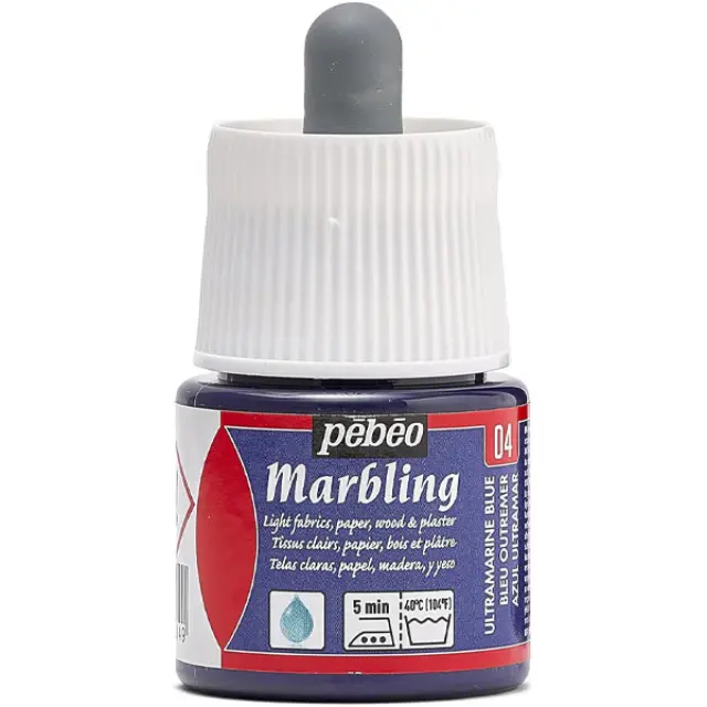 Pebeo Marbling Χρώμα Μαρμαρογραφίας - 04 Ultramarine Blue - 45ml