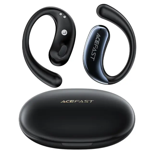 Wireless Earphones Hands Free Acefast FA005 TWS Ultra Thin v5.4 400mAh 20hr Λειτουργίας ENC IPX4 Μαύρα