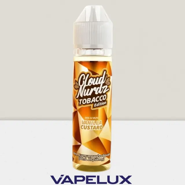 Cloud Nurdz - Tobacco Edition Flavor Shots Vanilla Custard 20ml to 60ml 2