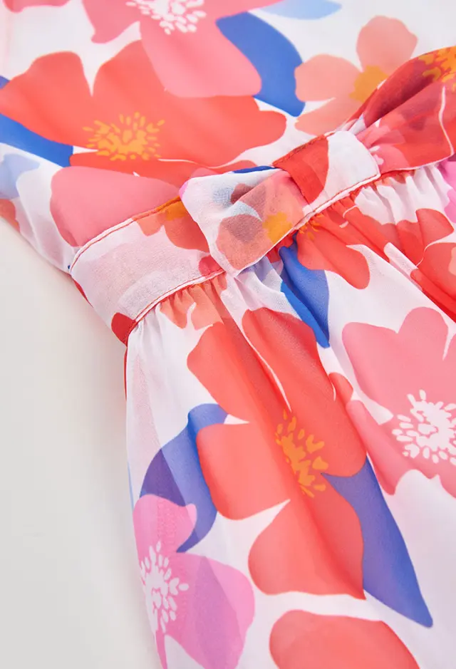 Boboli Chiffon φόρεμα floral για κορίτσι 753005-9813 3