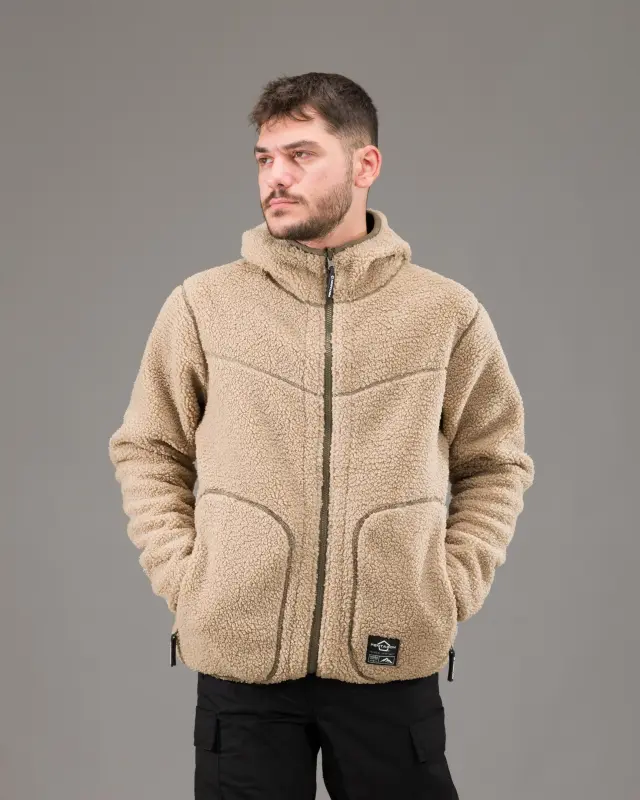 Ζακέτα PENTAGON Ianos Sherpa 2-in-1 reversible fleece K09057-129 (Black/Wolf Grey) 2