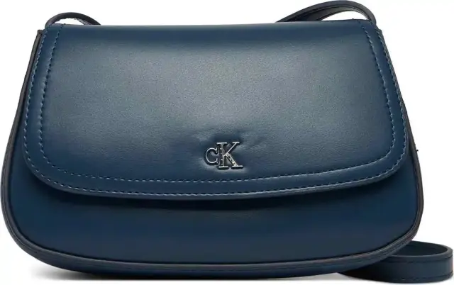 Calvin Klein Γυναικείο Μικρό Τσάντα Ck Flap Camera Bag Σκούρο Μπλε