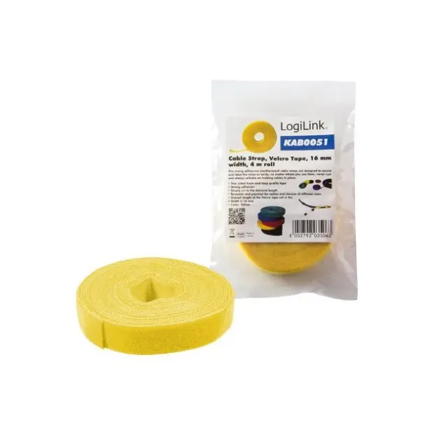 LogiLink Velcro Καλωδίων Yellow (KAB0051)
