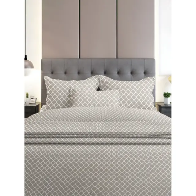 Σετ Σεντόνια Φανελένια Sunshine Home 530 Grey Μονά 160x260