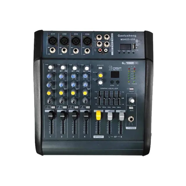 Gaolusheng MX-402D USB τετρακάναλος μίκτης ήχου - Professional Mixer Console Series 17944-1 2