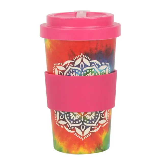 Κούπα Bamboo με καπάκι Mandala Eco Travel mug 400ml 2