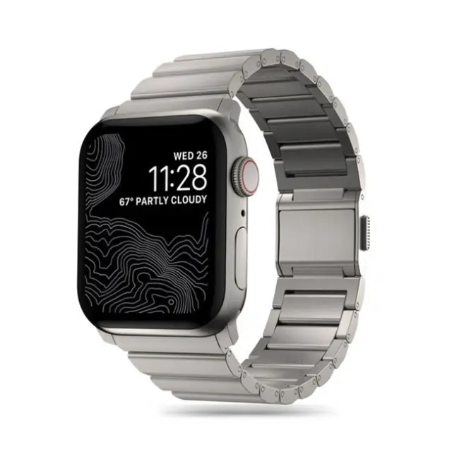 Tech-Protect SteelBand Apple Watch 4 / 5 / 6 / 7 / 8 / 9 / SE / Ultra 1 / 2 42/44/45/49mm Titanium