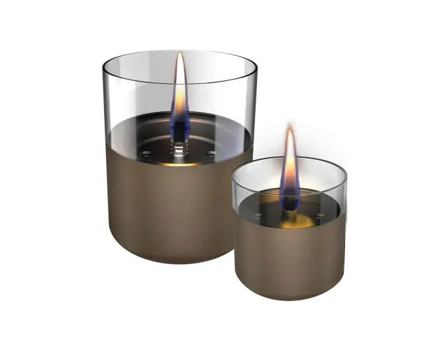 Σετ Duo Pack Επιτραπέζιες εστίες φωτιάς Lilly 8 & Lilly 10 Τenderflame με διάρκεια καύσης 4 - 5 ώρες / 9 - 10 ώρες, χωρητικότητα δεξαμενής 150ml / 300ml και διαστάσεις 8x7.5cm / 10x11.5cm - Chocolate TF-600341