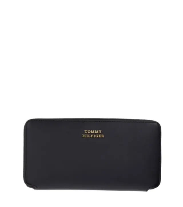 Γυναικείο Δερμάτινο Πορτοφόλι Tommy Hilfiger AW0AW18941-BDS Μαύρο Μαύρο - One Size