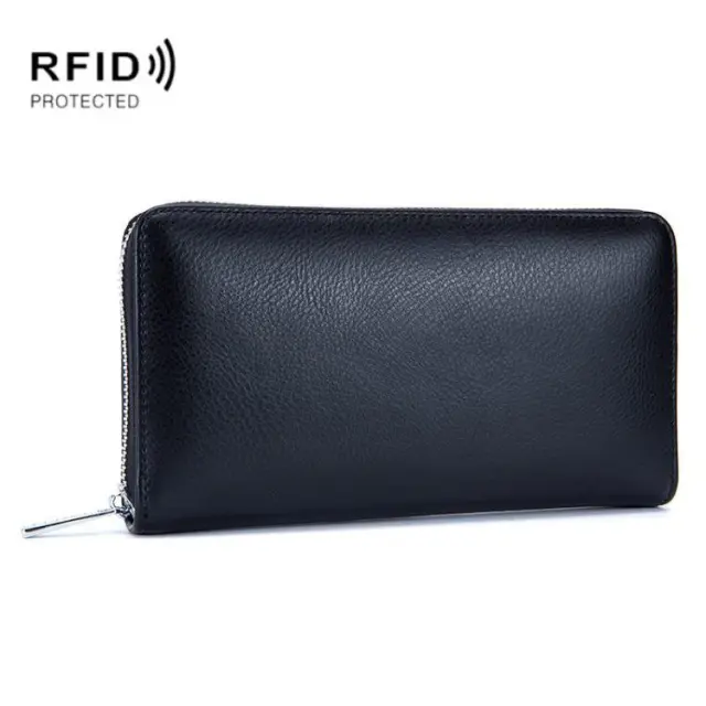 Two Layer RFID Θήκη Προστασίας Ασύρματης Ανάγνωσης Πιστωτικών Καρτών-Μαύρο
