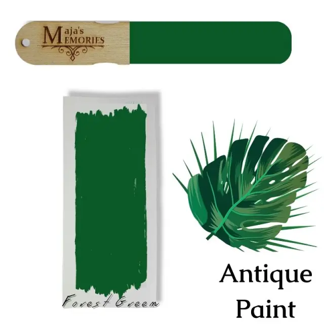 Χρώμα-εφέ πατίνας Antique Paint Maja's Memories, 150ml, Forest Green