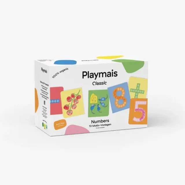 PlayMais Classic Κατασκευή με Σφουγγαράκια από Καλαμπόκι και Κάρτες 800τεμ – Αριθμοί (3+ ετών) 160962