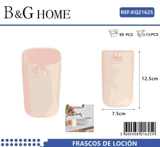 Θήκες κρεμοσάπουνου Dispenser πλαστικές - Σετ 5pcs - Light Pink - 21625 2