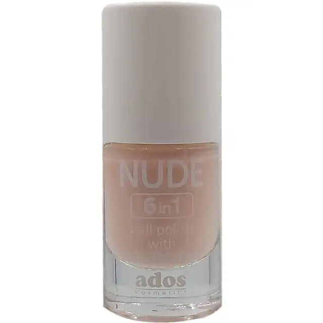 Ados Nude Nail Polish 6in1 with Conditioner, 8ml 01