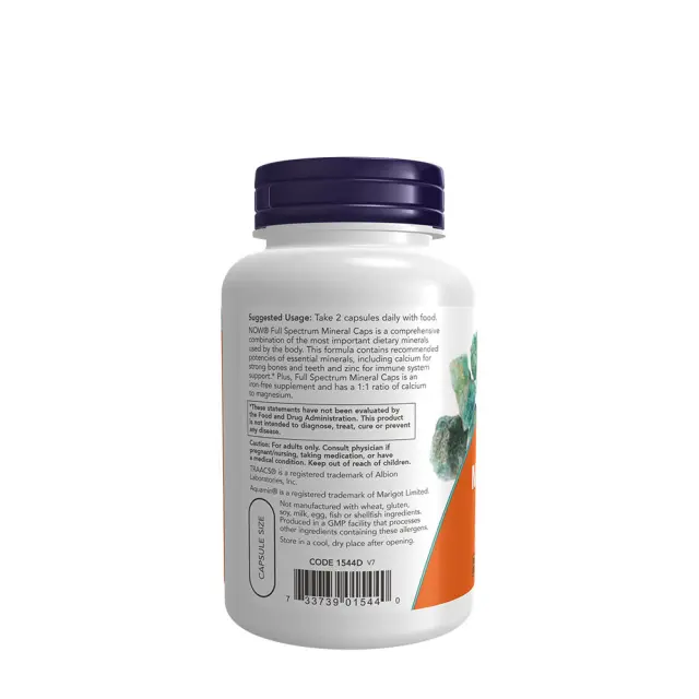 Now Foods Full Spectrum Mineral Caps 120 Capsules 3