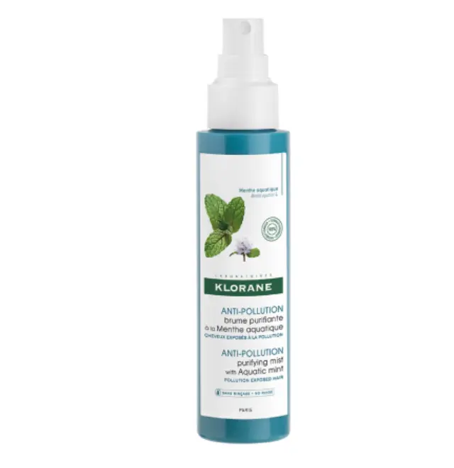 Klorane Anti-Pollution Purifying Mist With Aquatic Mint Καθαριστικό Σπρέι Μαλλιών με Μέντα, 100ml