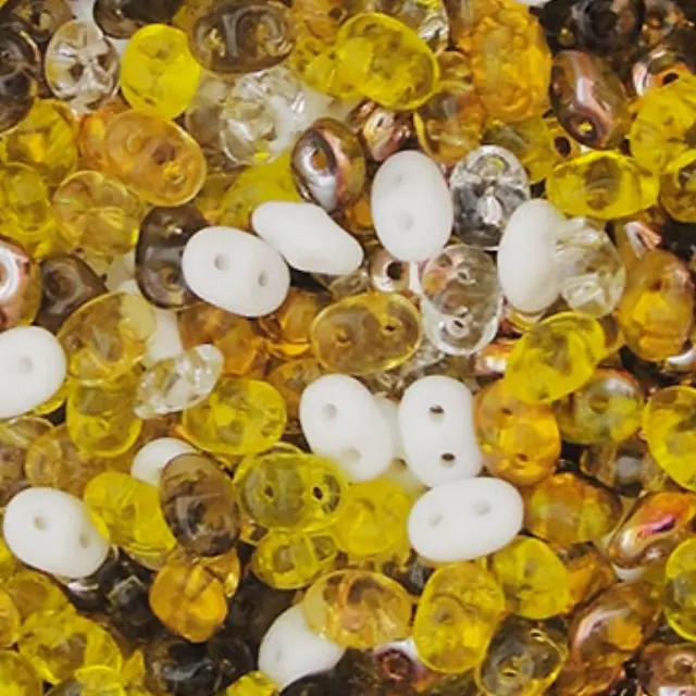 Χάντρα Superduo - Mix Pina Colada - 2.5x5mm ~10gr