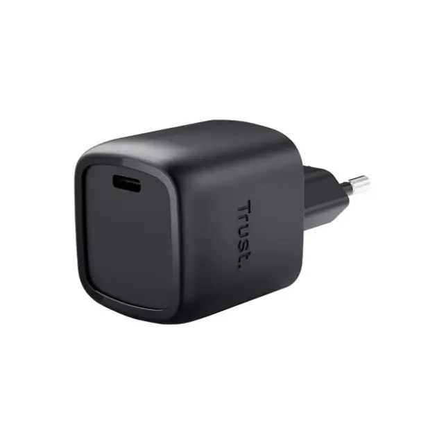 Trust Φορτιστής Maxo 30W USB-C GaN Black (25519)