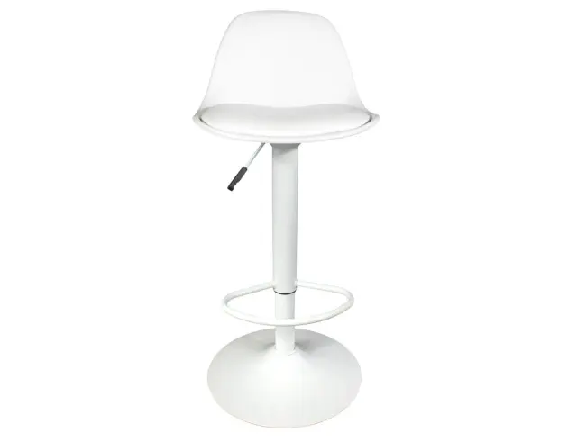 Σκαμπό μπαρ Isak Home Deco Factory με ρυθμιζόμενο ύψος και διαστάσεις 41.5x38x83cm/104cm - White HD6216 3