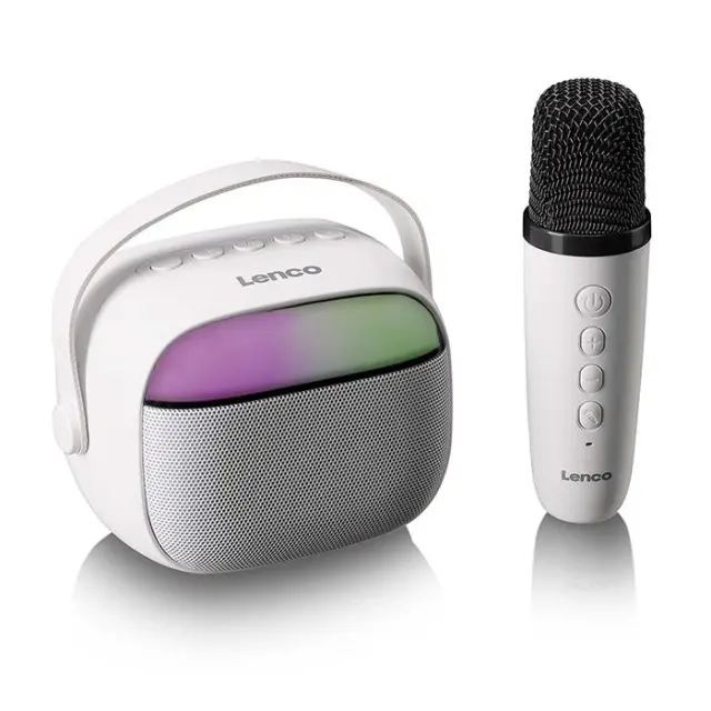 Ηχείο Bluetooth με ασύρματο μικρόφωνο, RGB φωτισμό και λειτουργία Karaoke.