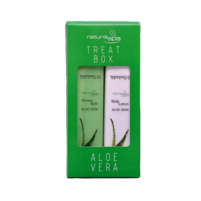 TommyG Treatbox Natural Spa Αloe Vera & Cucumber Shower Gel 300ml+Body Lotion 300ml