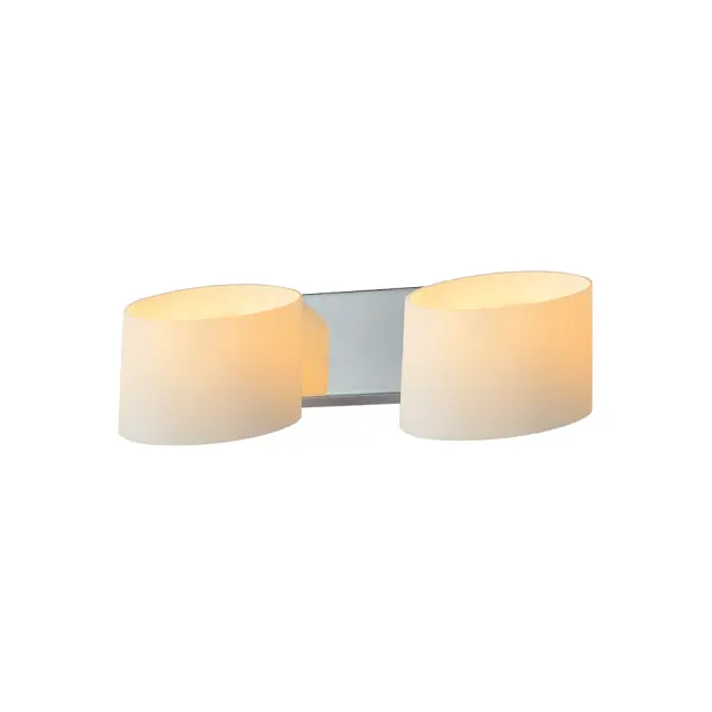 AcaLight Offer NETTO ΦΩΤΙΣΤΙΚΟ ΕΠΙΤΟΙΧΟ ΧΡΩΜΙΟ ΜΕΤΑΛΛΙΚΟ ΣΥΜΒΑΤΙΚΟ 2ΧGU9 IP20 290Χ140mm