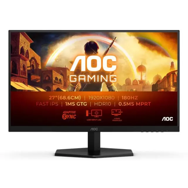 AOC 27G42E IPS HDR Monitor 27" FHD 1920x1080 180Hz με Χρόνο Απόκρισης 1ms GTG