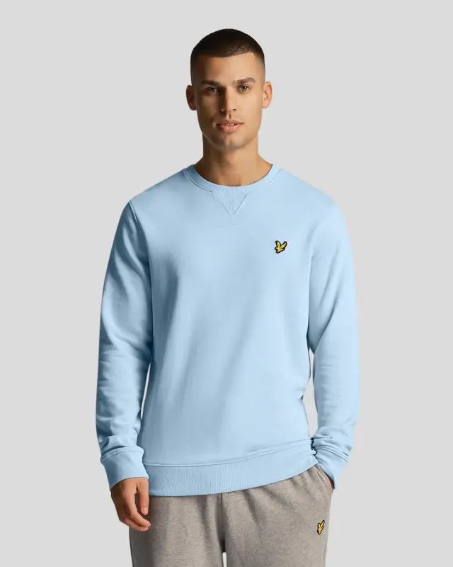 LYLE + SCOTT ESSENTIALS CREW NECK SWEATSHIRT ΑΝΔΡΙΚΟ ΦΟΥΤΕΡ - W703 BLUE