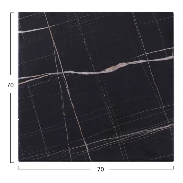 ΕΠΙΦΑΝΕΙΑ ΤΡΑΠΕΖΙΟΥ ΜΑΥΡΟ ΜΑΡΜΑΡΟ 741 WERZALIT 70X70 FB95230.13 2