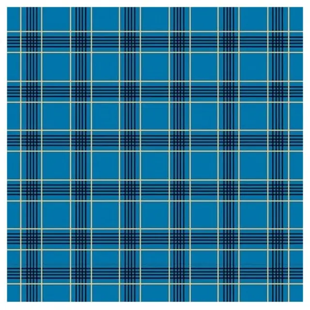 Χαρτοπετσέτα για Decoupage, Checkered blue, 1τεμ